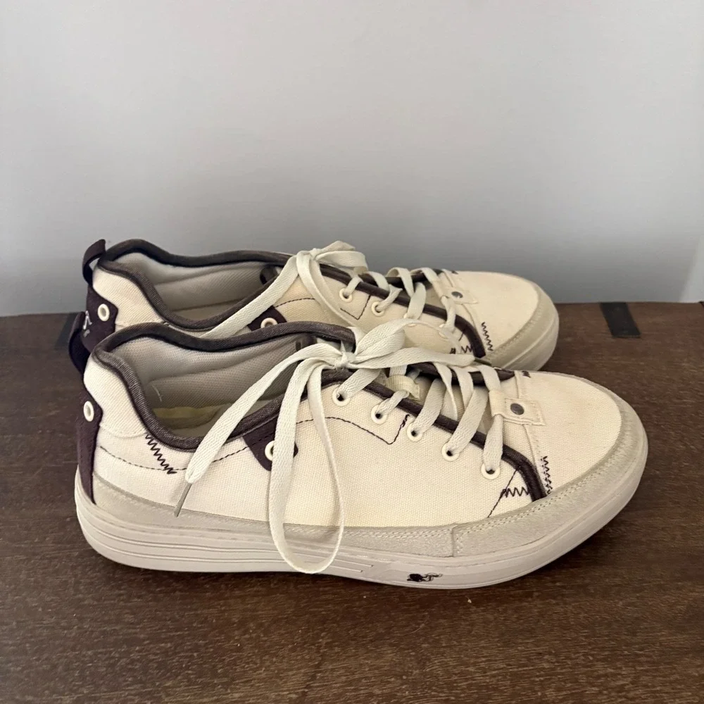 Gravity Defyer TB9731-M Mens Cream Brown Canvas Versoshock Sneakers Size 10
